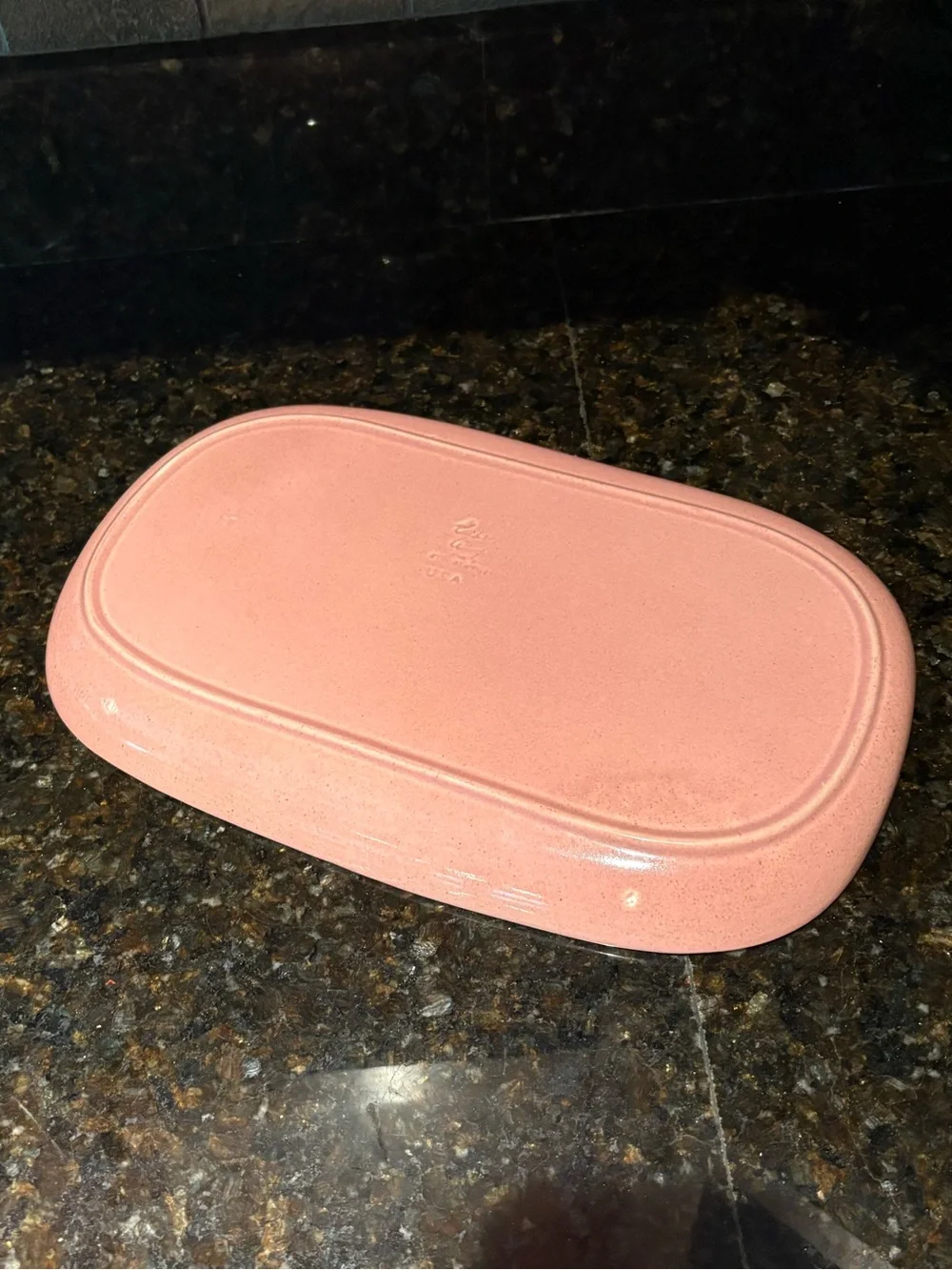 Russell Wright Platter by Steubenville 13” Pink